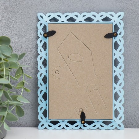 Photo frame 10x15 cm plastic L-7 blue (plastic screen)-2