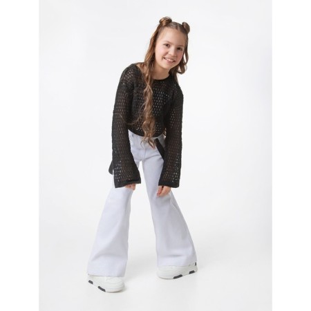 Sweater Children's Amarobaby Lattice, height 152 cm, black color-6