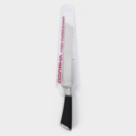 Knife for bread shade Venus, blade 21 cm, black color-3