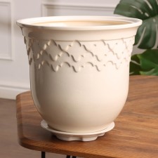 Pot Flower Uta No. 2, white 5.5 l
