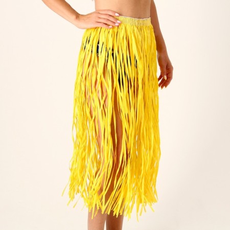 Hawaiian skirt, 80 cm, yellow color