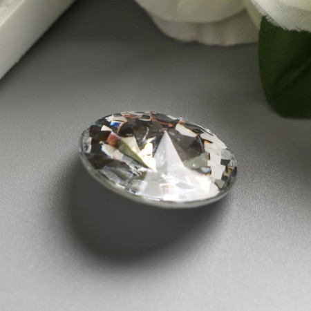 Decor for creativity Plastic "Rhinesta Diamond. Transparent" set of 10 pcs 2.5x2.5 cm-2