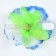 Hawaii set clip with a blue flower, wreath