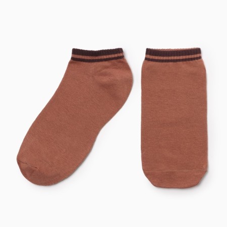 Male socks shortened, coffee color, rr 27