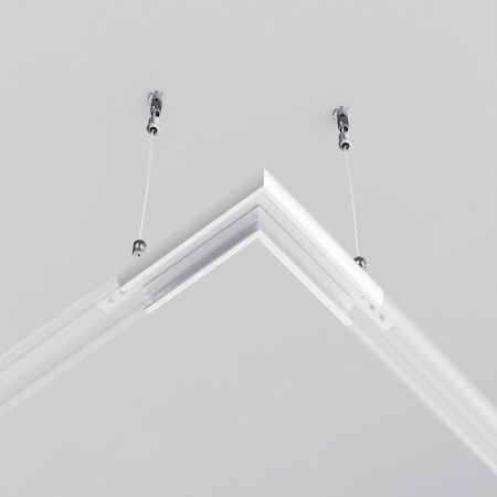 Corner Connector for the round low -profile busbar Exile, white-4