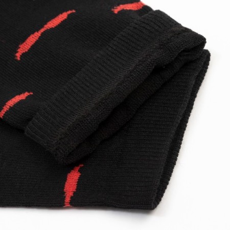 Minaku socks "mustache", male, black color, size 40-41 (27 cm)-1