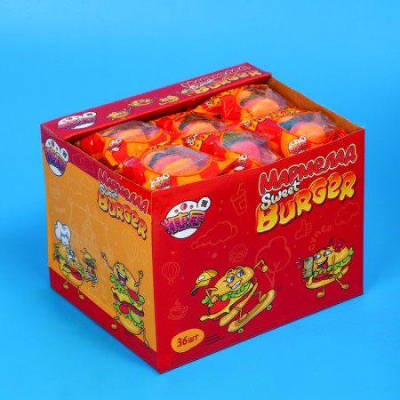 Chewing marmalade "Sweet Burger", 18 g