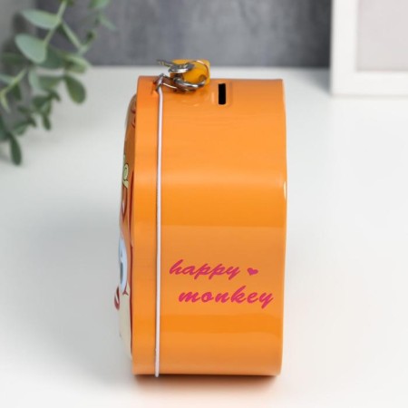 Piggy bank Metal "Monkey" mix 13.6x15.2x7.7 cm-1