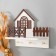 Hooks decorative wood with a shelf "house with a fence" 10x20x19.5 cm