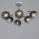 Askfeya chandelier 6he27 40W Belo-chromium 62x62x27 cm Bayerlux
