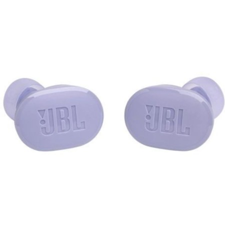 Enterrained JBL Tune Buds headset Purple Bluetooth wireless in the auricle-5
