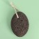 Natural pedicure pumice, with a suspension, 9.5 × 7 cm, in a box, brown color