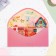 The envelope "Wonderful Birthday!" Cutting, embossing, software touch, pink background