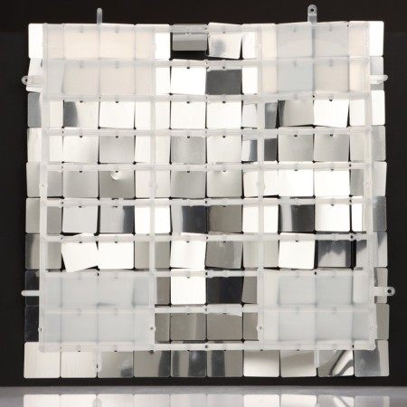 Panel with sequins for photo zones, square, 30*30cm, black color-2