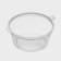 Plastic disposable sauce, 50 ml, with a non -proceeding lid, the color is transparent