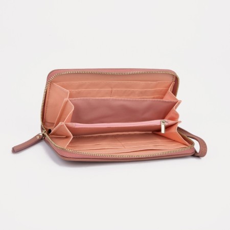 Women's wallet with lightning, pink color-2