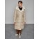 Coat insulated winter female, size 48, beige color