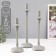 Summary of Metal for 1 candle d = 2 cm "Styan" set 3 pcs 10.5x10.5x35 30 25 cm