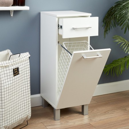Bathroom for a bathroom with a underwear basket, 34 x 30 x 85 cm-1