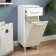 Bathroom for a bathroom with a underwear basket, 34 x 30 x 85 cm