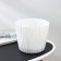 Kashpo for flowers with an insert “wave”, 4 l, d = 20 cm, h = 17 cm, white color