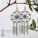 Earrings Assorted "History" Catcher, Blue color in black silver