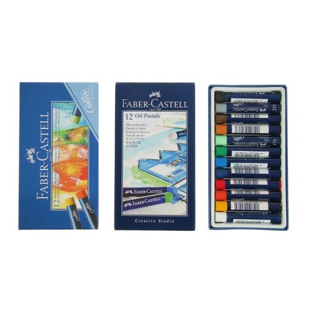 Oil pastel 12 colors Faber-Castell Studio Quality Round