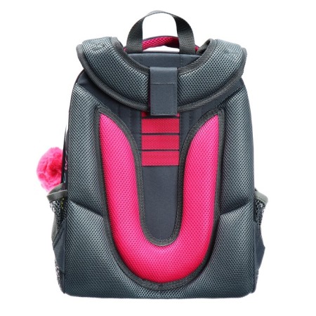 School backpack 38 x 30 x 16 cm, ergonomic back, Stavia "Fluffy", gray-5