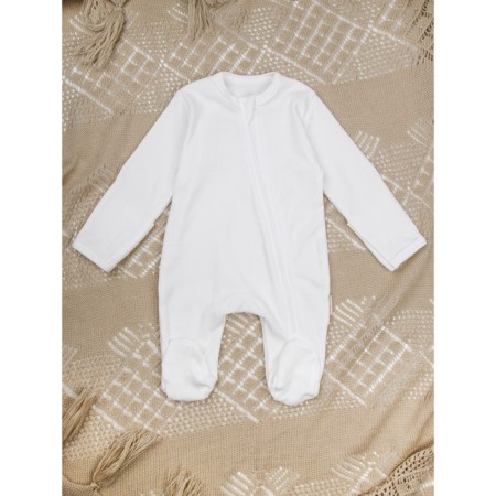 Combiason with zipper children's fashion, height 86 cm, milk color-3