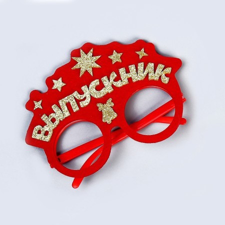 Carnival glasses "graduate", red-4
