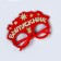 Carnival glasses "graduate", red
