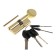 Allyur cylinder mechanism HD FG 70-5K BP, with a perfors, with vert., 25x10x35 mm, brass color 1379