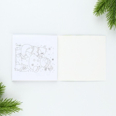 Gift New Year's set: notebook and wax crayons "You are the best"-3