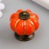 Pen for the casket ceramics, metal "Pumpkin" Orange 4x4x4 cm