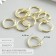 Rings for creativity (for photo albums) "gold" int. D = 1.5 cm external. D = 2 cm set 10 pcs