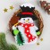 Set for creativity - Create the New Year's decoration "Wreath - Snowman with a broom"