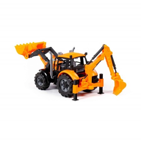 Excavator-loader "Progress" inertial, color orange-3
