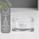 Glass of glass 1 candle cube small