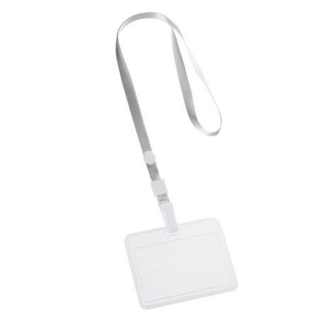 Horizontal badge 85 x 54 mm, erichkrause slider, transparent case, textile tape, tse mix-4