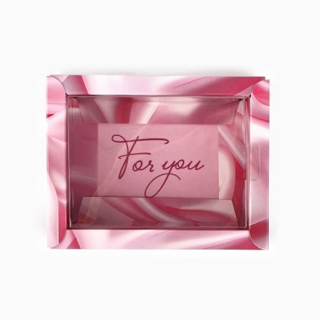 Folding box with a plastic lid "With Love", 11.5 x 9 x 4 cm-2