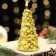 New Year's candle "Christmas tree" 10x5cm, gold