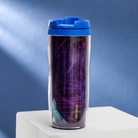 Thermost man with an insert "Neon machine", 350 ml-1