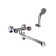 Bath mixer Zipponi Monet, 2-valine with a divertor, flat spout, color chromium