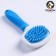 Brush of wool with elongated silicone teeth and massage effect, 9.8 x 18.5, blue