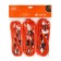Gum for mounting baggage AIRLINE, 60 cm, 80 cm, 100 cm, metal hooks, set 6 pcs