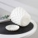 Pot for flowers with a “Wave” pallet, 0.65 l, d = 11.5 cm, snow -white color