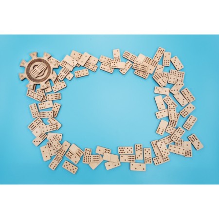 Board game 3D dominoes "Mexican train" EWA-11
