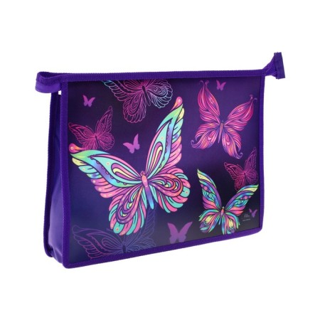 A4, 325 x 230 x 55 mm notebook folder, lightning from above, plastic, PM-A4-29 calligrata "Butterflies"-1