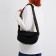 Youth bag with zipper, black color