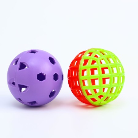Badminton ball, D-5.5 cm, 2 pcs, standard + weighted-1